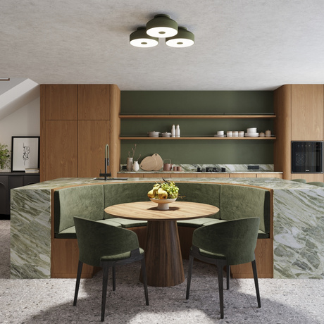 Ceiling lamp OMIQ olive green