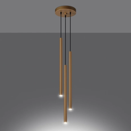 Pendant lamp PASTELO 3P gold