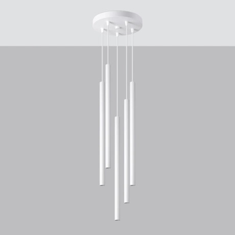 Pendant lamp PASTELO 5P white