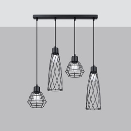 Pendant lamp SUBA 4L black