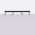 Ceiling lamp WINX 4L black/chrome