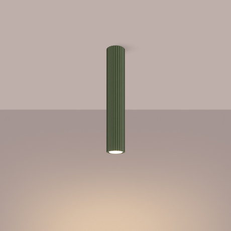 Ceiling lamp KARBON 40 olive green