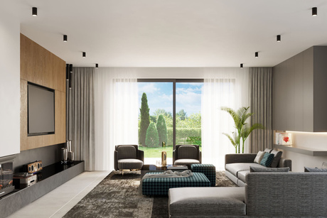 Ceiling lamp LAGOS 20 black + 1x LED Bulb GU-10 3000K Warm 7W 620lm