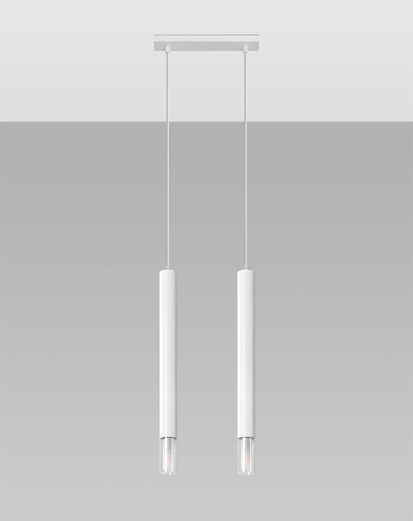 Ceiling lamp VIZIER 2 white + 2x LED Bulbs G9 4000K Cool White 4.5W 530lm