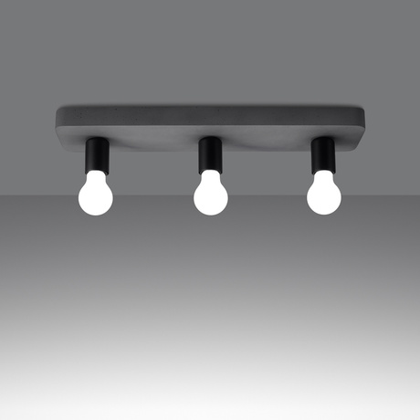 Ceiling lamp TAVO 3 + 3x LED Bulb E27 3000K Warm 7.5W 620lm