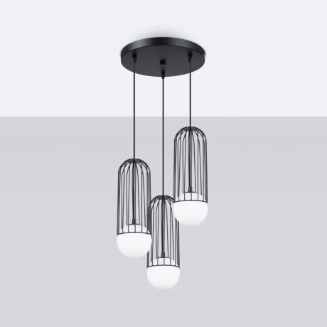 Pendant lamp BRINA 3P black