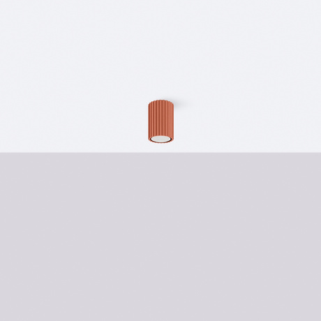 Ceiling lamp KARBON 10 red ochre