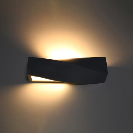 Wall lamp ceramic SIGMA black