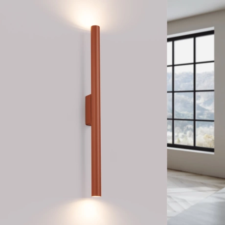 Wall lamp PASTELO 2 red ochre