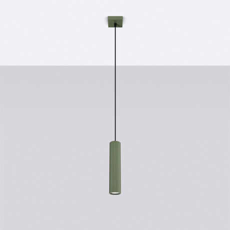 Pendant lamp KARBON 1 olive green