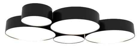 Ceiling lamp ARENA 45 BLACK + 3x LED Bulb E27 3000K Warm 7.5W 620lm