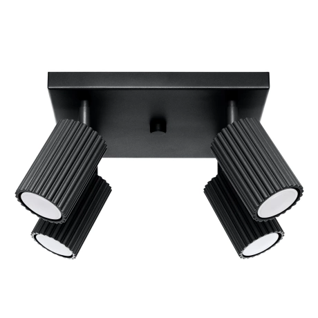 Ceiling lamp KARBON 4 black