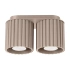 Ceiling lamp AURA 2 taupe GU10