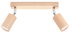 Ceiling lamp BERG 2 natural wood + 2x LED bulb GU-10 3000K Warm 7W 620lm