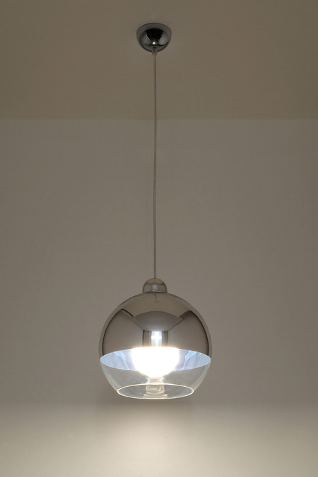 Hanging lamp COSMO 25 chrome + 1x LED Bulb E27 4000K Cool White 7.5W 650lm