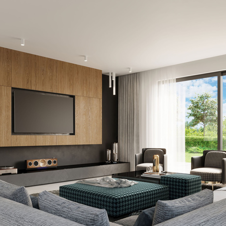 Ceiling lamp LAGOS 40 white + 1x LED Bulb GU-10 3000K Warm 7W 620lm