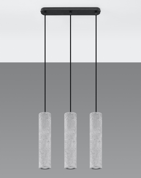 Ceiling light fixture LUVO with 3x LED GU-10 4000K Cool White 7W 630lm bulbs