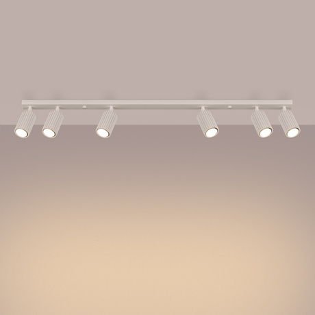 Ceiling lamp KARBON 6L beige