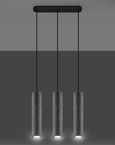 Ceiling light fixture LUVO with 3x LED GU-10 4000K Cool White 7W 630lm bulbs