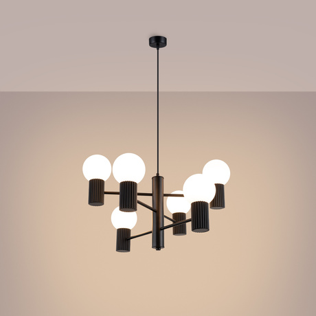 Chandelier HALO 6 black
