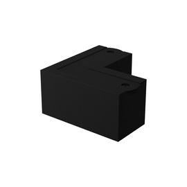 Left angled power connector black