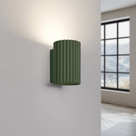 Wall lamp KARBON 10 olive green
