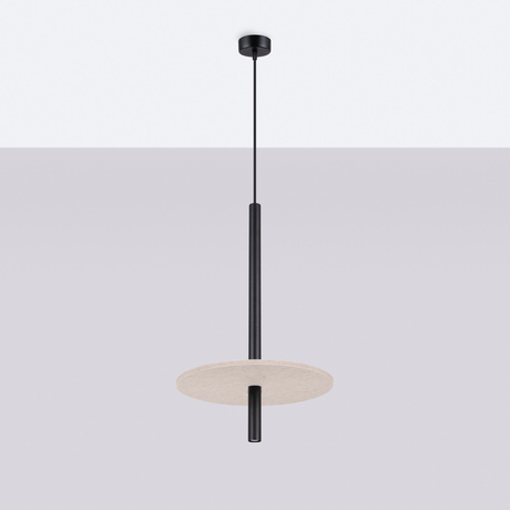 Pendant lamp FELTRO 1 black/beige