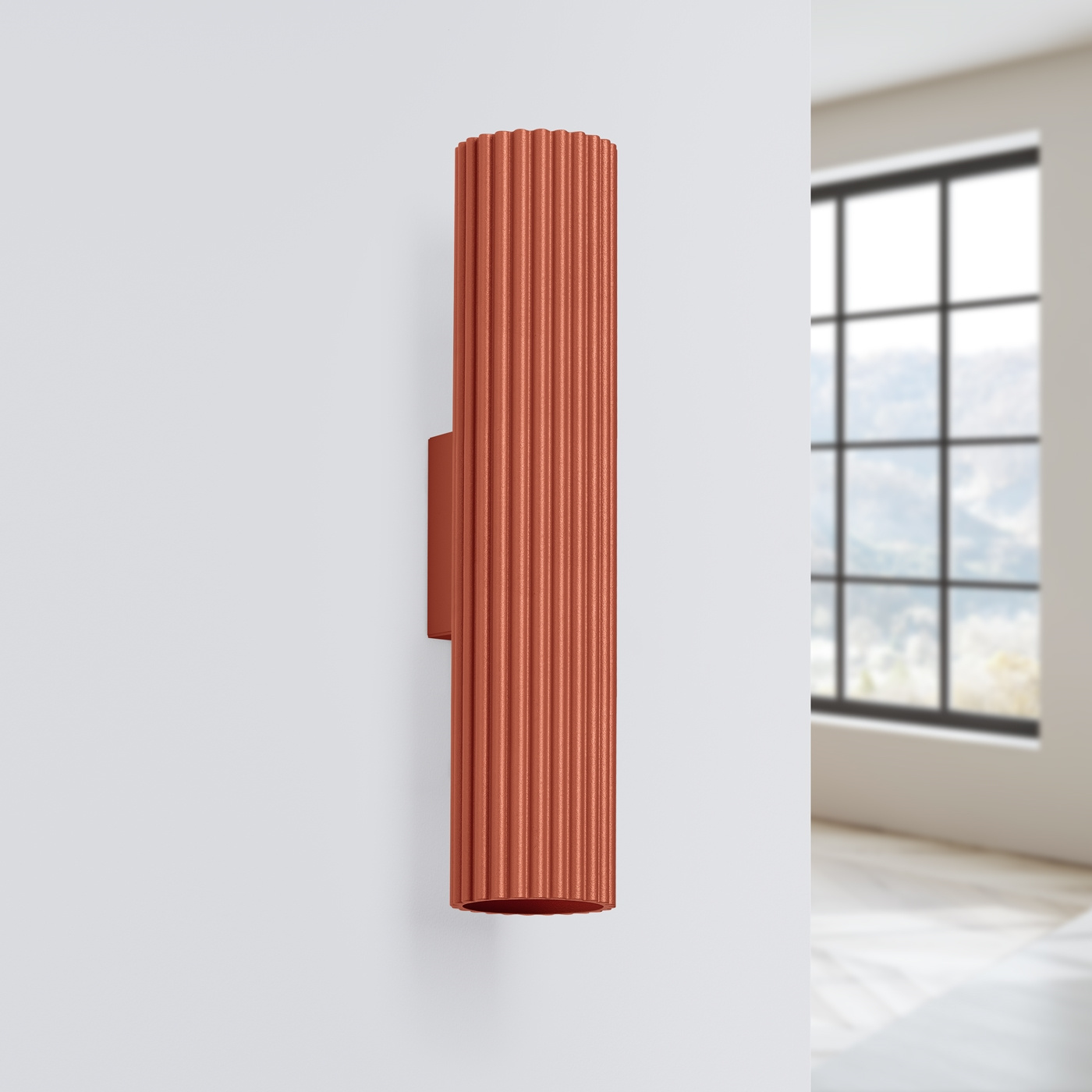 Wall lamp KARBON 30 red ochre