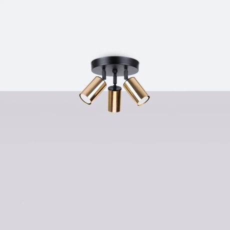Ceiling lamp WINX 3P black/gold