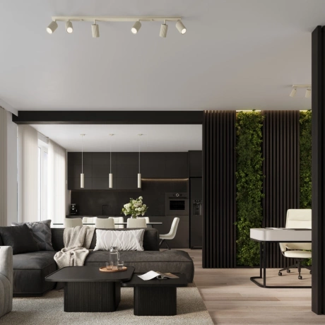 Pendant lamp KARBON 3L beige