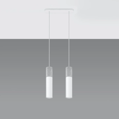 Pendant lamp BORGIO 2 white