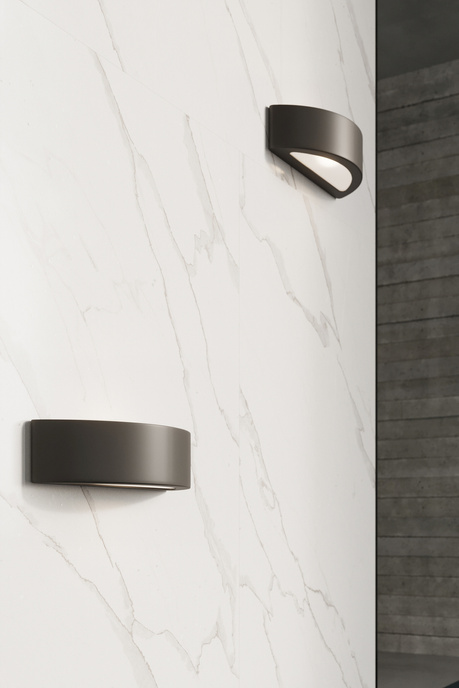 Wall ceramic lamp ATENA black + 1x LED Bulb E27 3000K Warm 7.5W 620lm