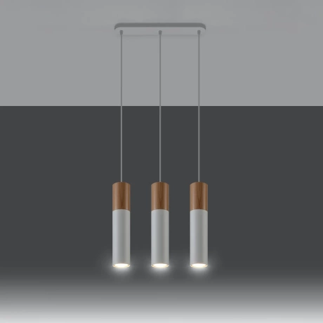 Pendant lamp PABLO 3 white