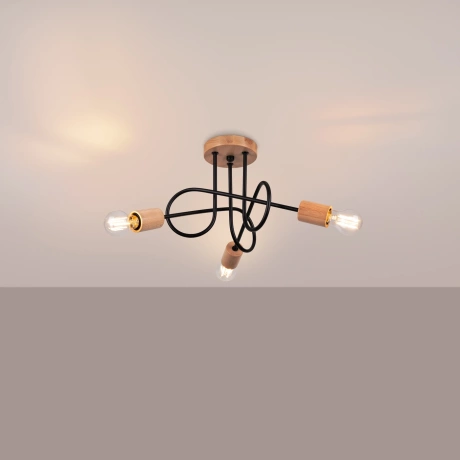 Chandelier EMBER 3 schwarz