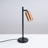 WINX desk lamp black/copper + 1x LED Bulb GU-10 3000K Warm 7W 510lm