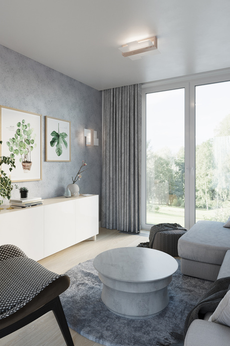 Ceiling lamp PHOENIX 2 natural wood + 2x LED Bulb E27 4000K Cool White 7.5W 650lm