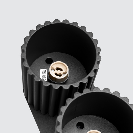 Ceiling lamp AURA 2 black GU10