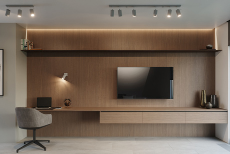 Ceiling lamp RING 4L Gray + 4x LED Bulb GU-10 3000K Warm White 7W 620lm