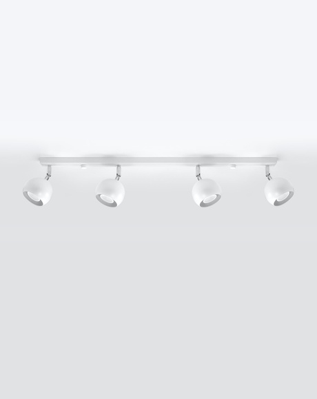 Ceiling lamp OCULARE 4L white + 4x LED Bulb GU-10 3000K Warm 7W 620lm