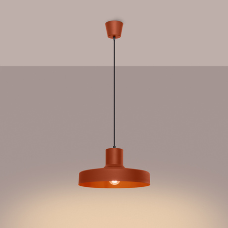 Pendant lamp BILO red ochre