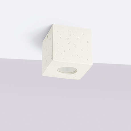 Ceiling lamp QUAD concrete beige