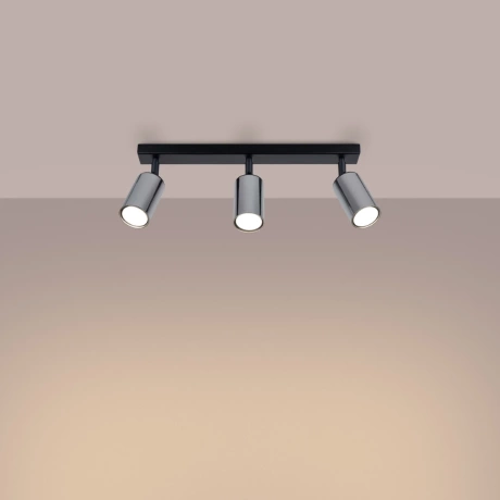 Ceiling lamp WINX 3 black/chrome