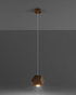 Hanging Lamp WOODY natural wood + 1x LED Bulb GU-10 4000K Cold 7W 630lm