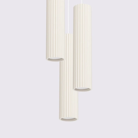 Pendant lamp KARBON 3P beige