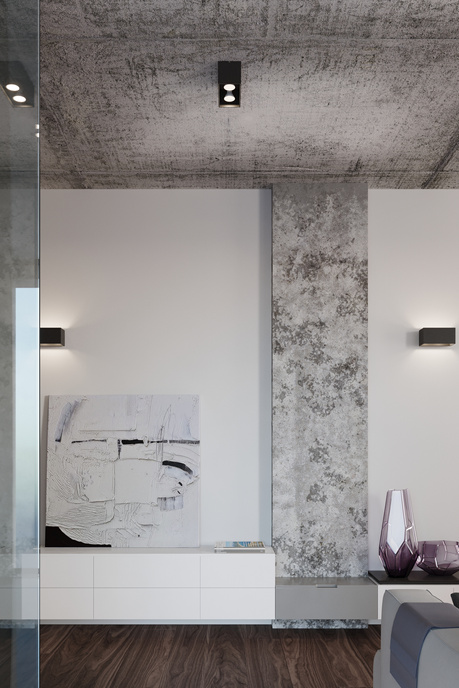 Ceiling lamp QUAD MAXI black + 2x LED Bulb GU-10 3000K Warm 7W 620lm