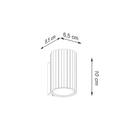 Ceiling lamp KARBON 6L taupe