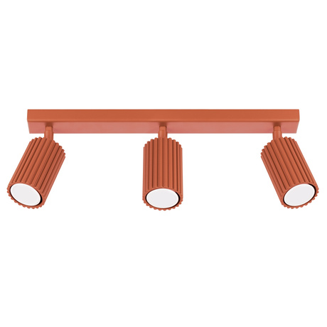 Ceiling lamp KARBON 3L red ochre