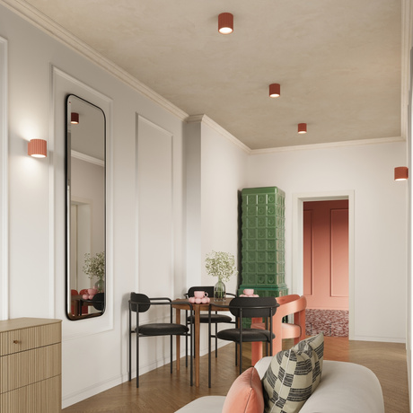 Wall lamp AURA peach G9