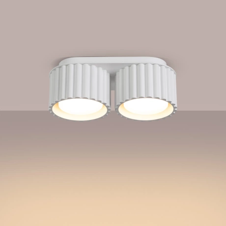 Ceiling lamp AURA 2 white Gx53