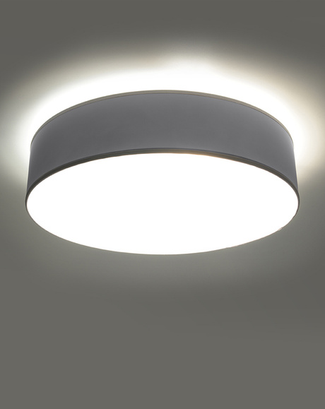 Ceiling lamp ARENA 25 GRAY + 1x LED Bulb E27 4000K Cool White 7.5W 650lm